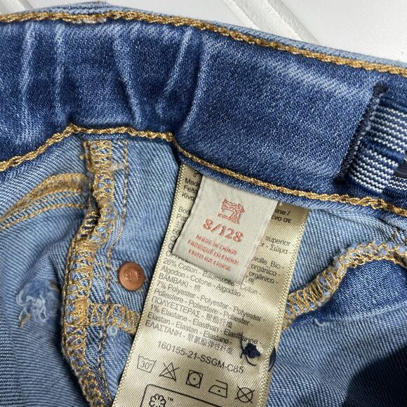 Scotch & Soda Girls Blue Straight Leg Stretchable Jeans Size 8 - Picture 4 of 9